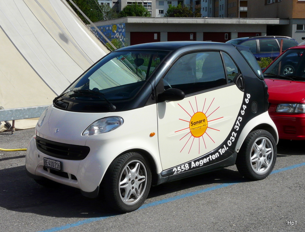 Schwarz - Weisser Werbesmart in Biel am 12.06.2011