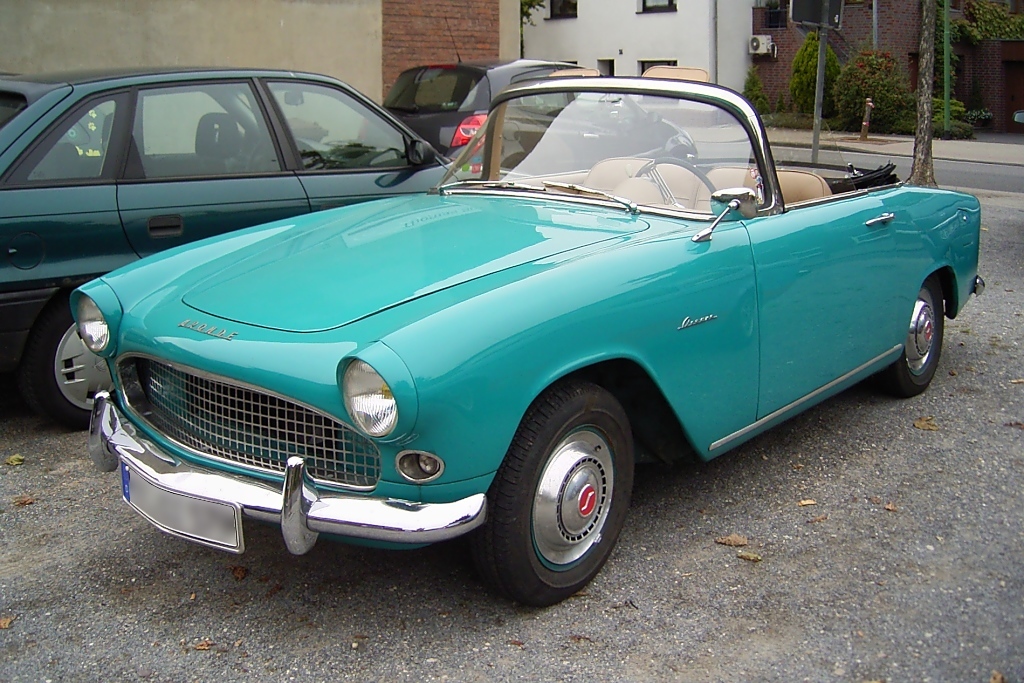 Simca Aronde Oceane (gebaut 1956–1962) in Vorst, 21.9.2012