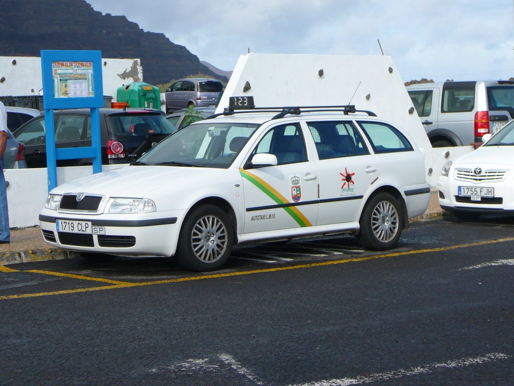 Skoda Oktavia als Taxi auf Lanzarote im Januar 2010