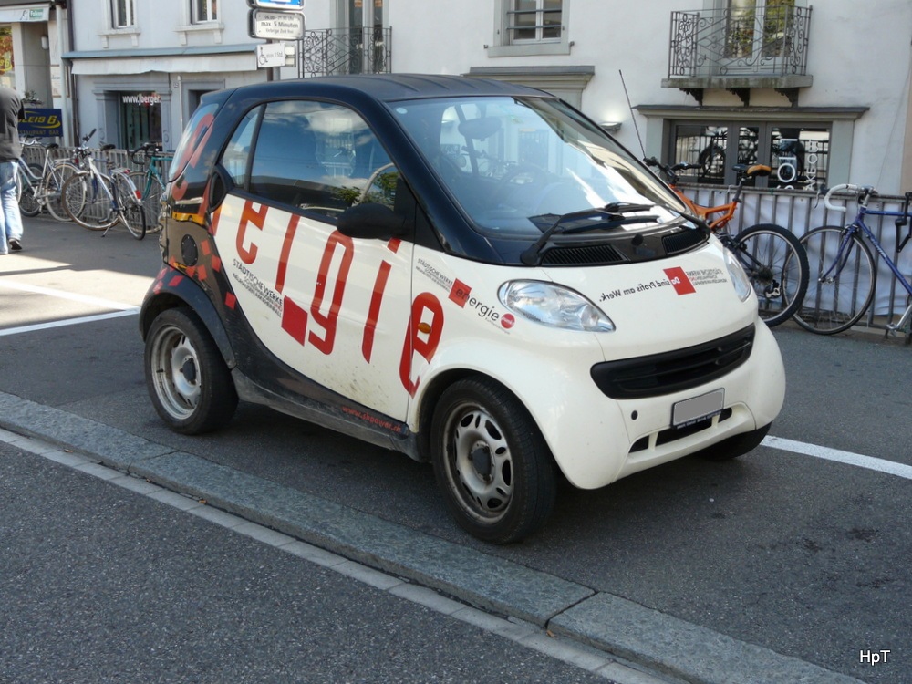 Smart mit Werbung in Schaffhausen am 26.08.2012