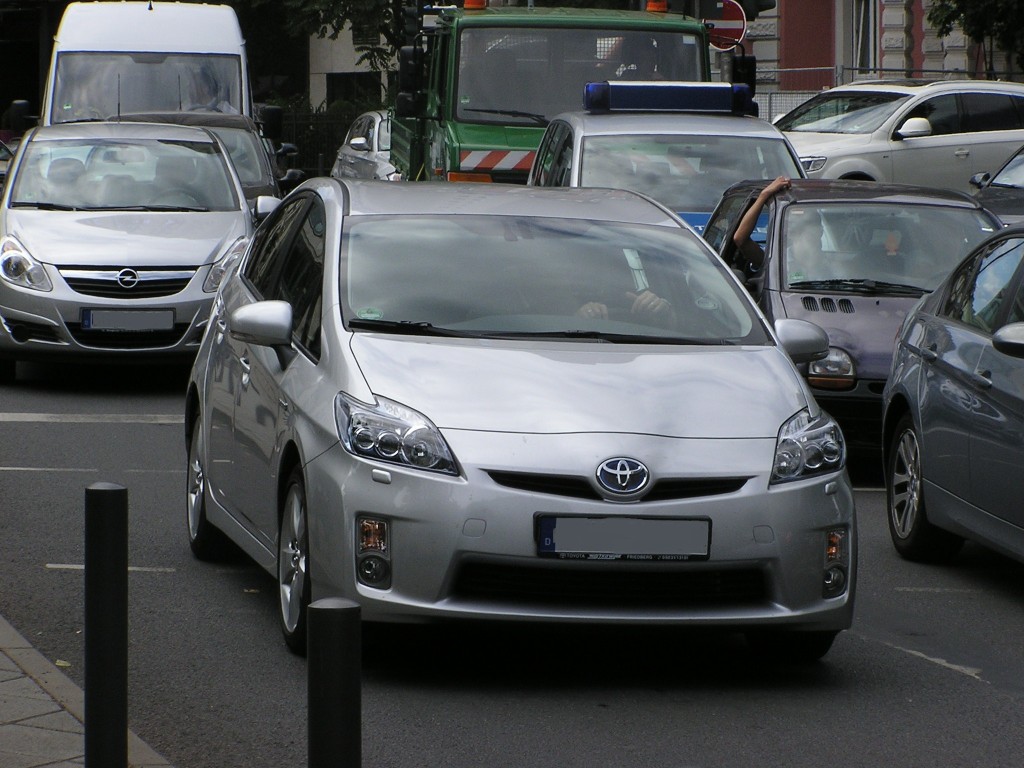 Toyota prius. Foto: Juli 2010.
