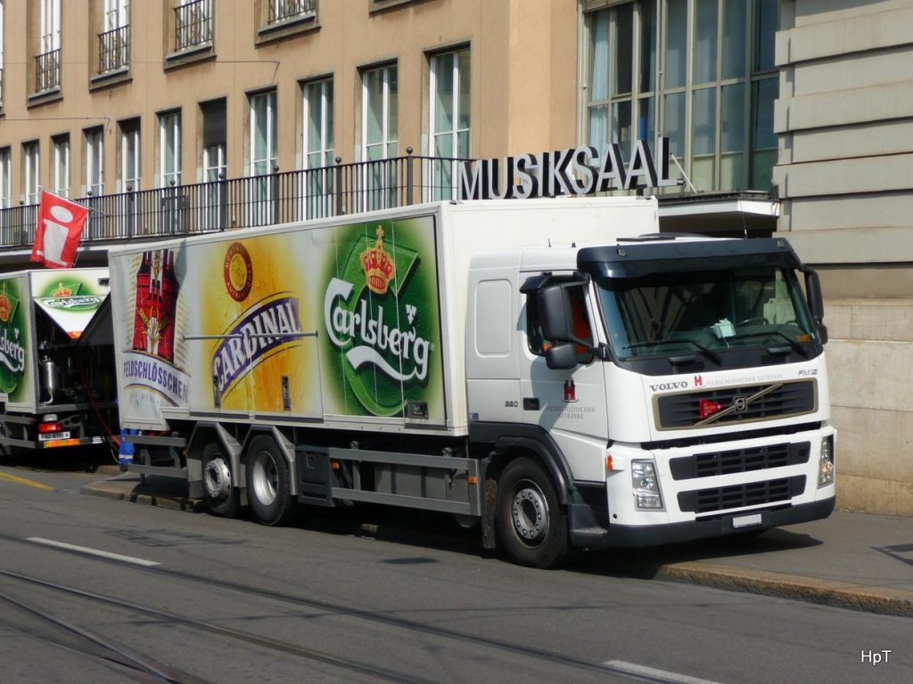 Volvo FM 12 380 Getränketransporter in Basel am 17.04.2010