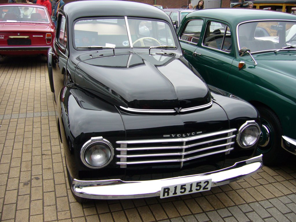 Volvo PV 444. 1947 - 1958. PV stand fr person vagn und 444 fr 4 Zylinder, 40 PS und 4 Sitze. Auengelnde der Techno Classica.