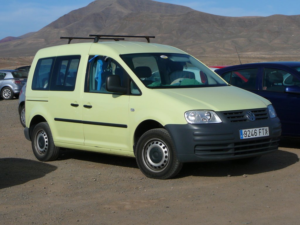 VW Caddy gesehen auf Lanzarote im Januar 2010 