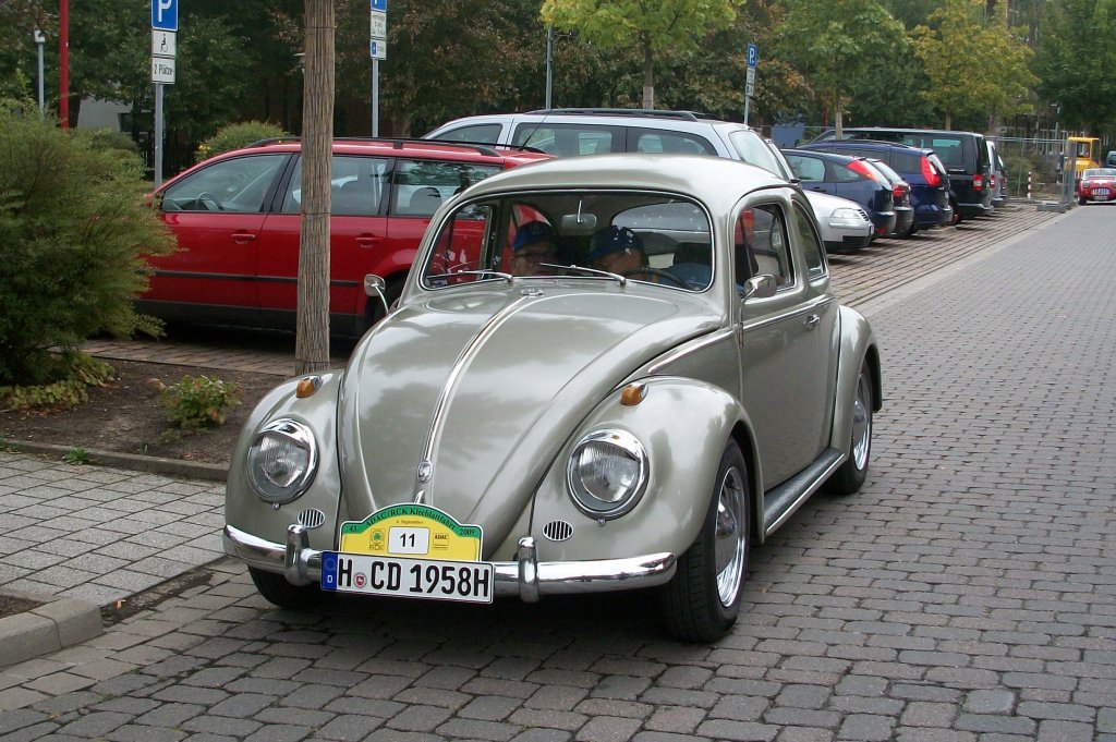 VW Kfer, whrend einer Oldtimerveranstaltung im September `09, in Lehrte.