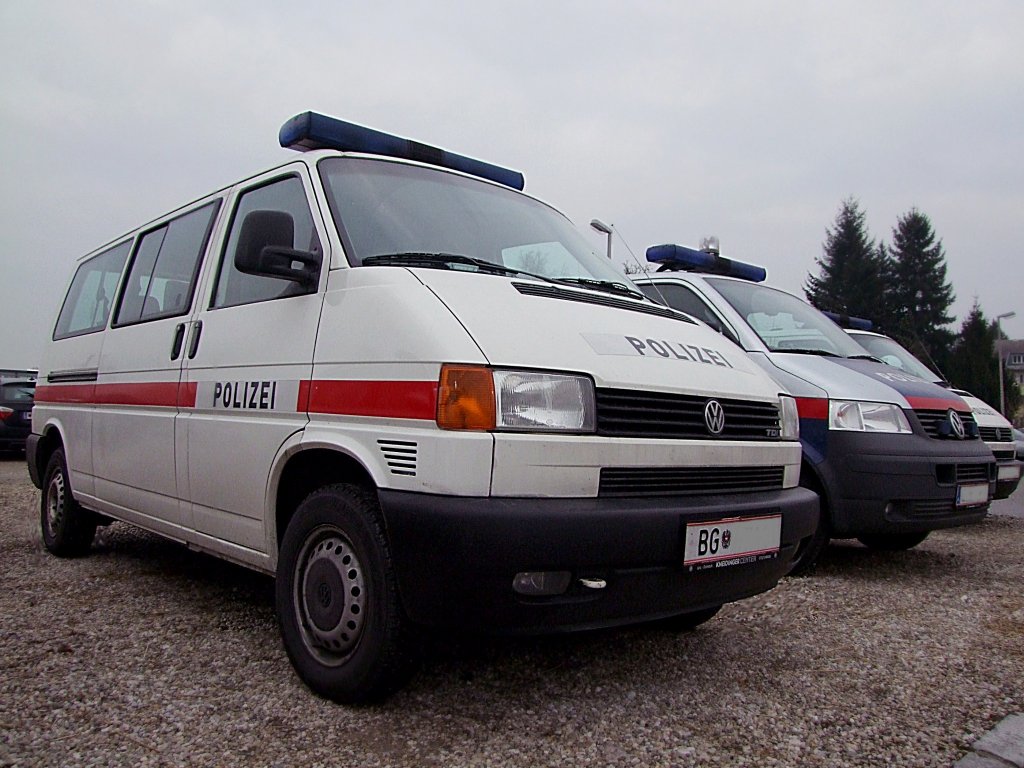 VW T4,TDI mit dem noch alten BundesGendarmeriekennzeichen;100219