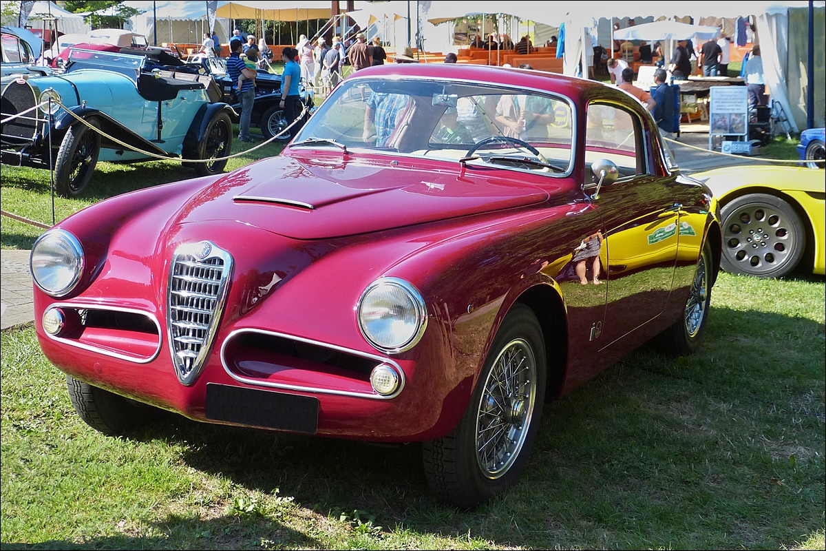 . Alfa Romeo 1900 C, Bj 1953, 4 Zyl. Motor mit 1884 ccm und 80 Ps, ausgestellt am 30.08.2015 in Mondorf.	