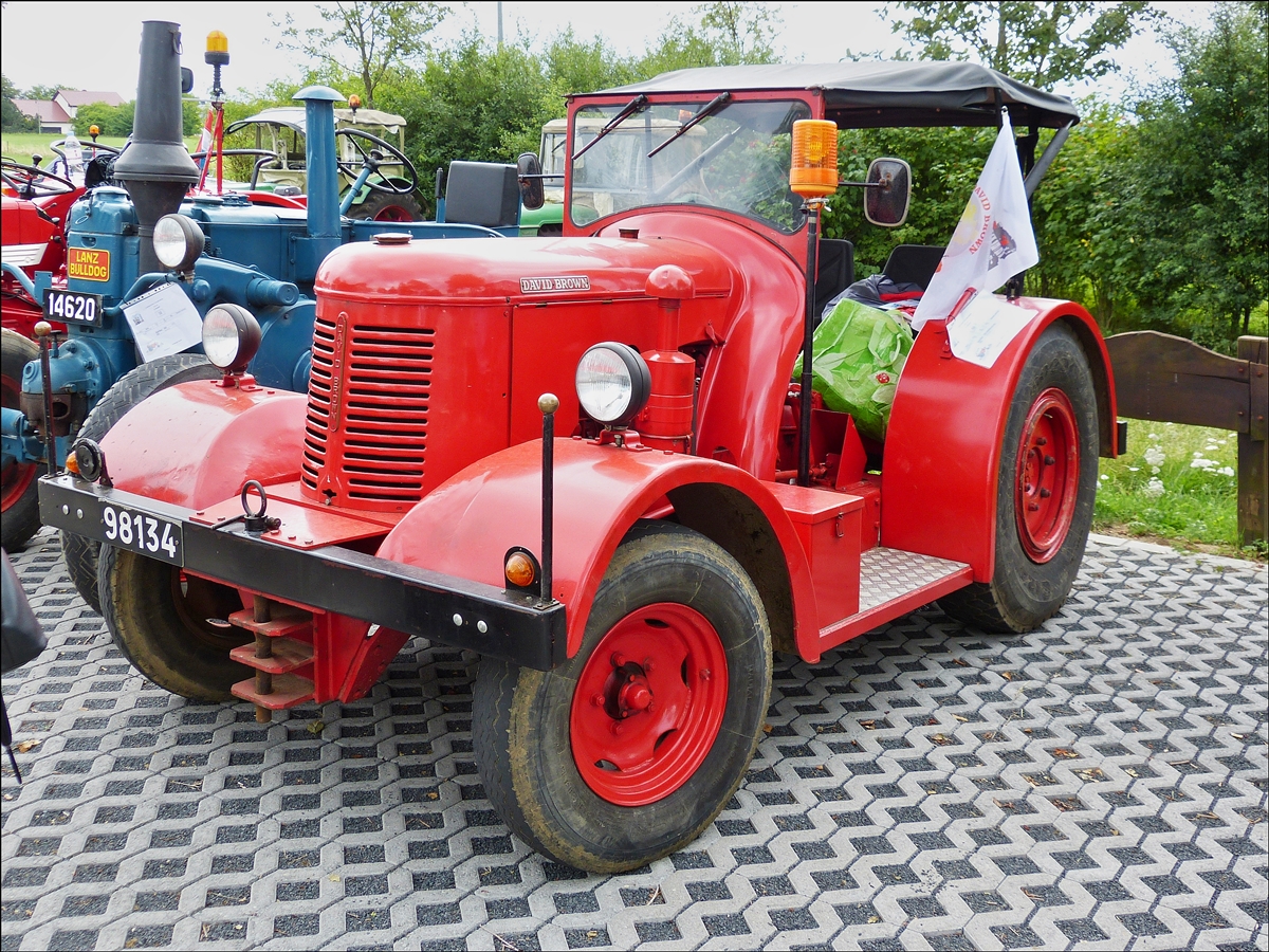 . David Brown Taskmaster, Bj 1956, 34 Ps, 3400 ccm, war auch beim Traktoren Treffen in Consdorf (L) anwesend.  20.07.2014