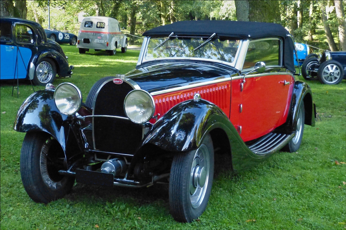 . Dieser Bugatti war auch zu den Classic Days in Mondorf angereist.  30.08.2014