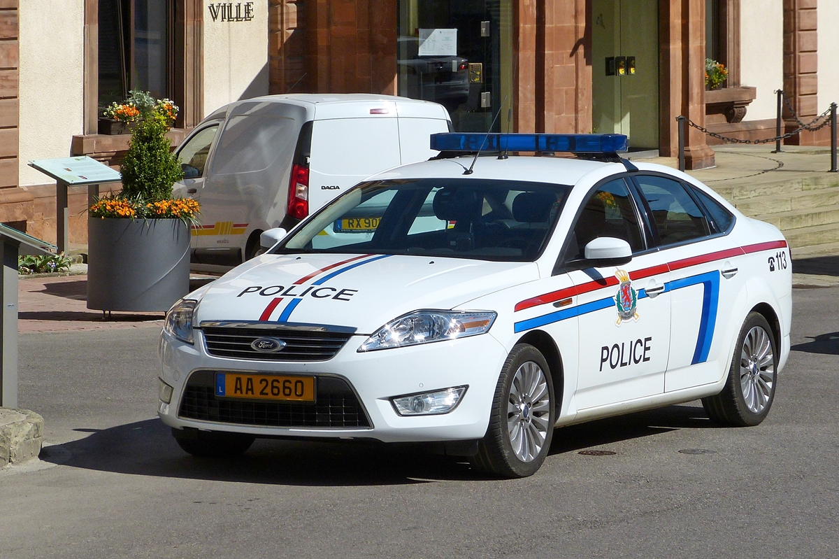 . Ford mondeo der Luxemburgischen Polizei, aufgenommen am 22.04.2015.