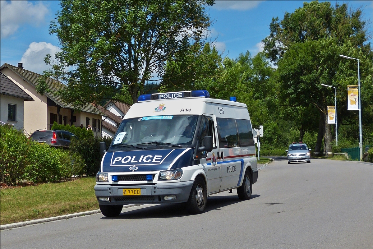 . Ford Transit, Manschaftswagen der luxemburgischen Polizei. Julli 2017