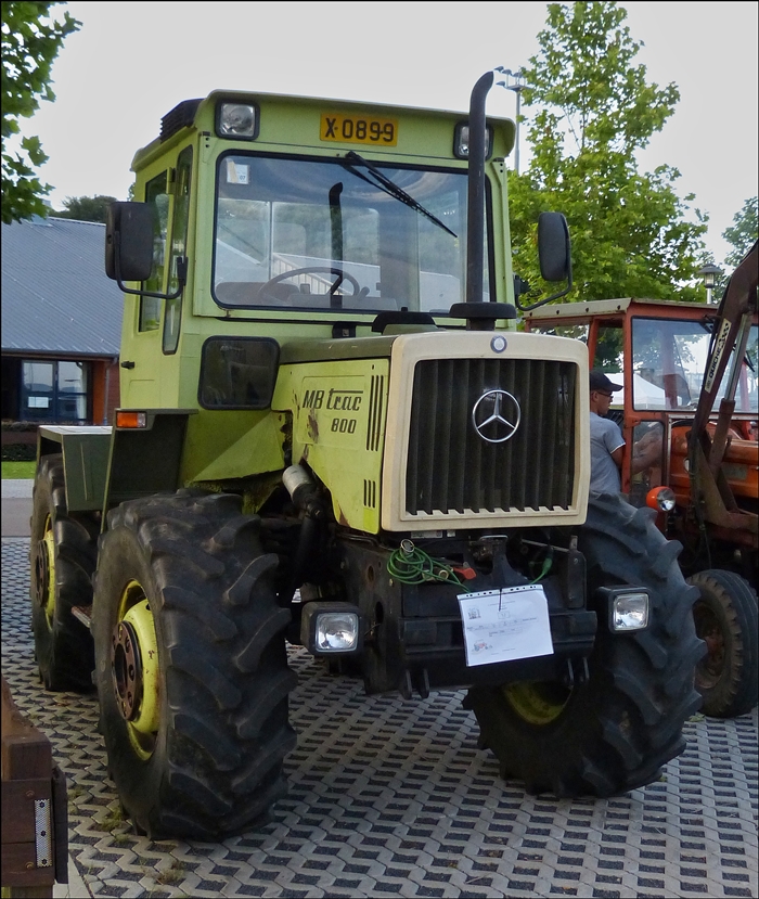 .  Mercedes Benz MB Trac, Bj 1989, 80 Ps, 4 Zyl, 3944 ccm, war am 19.07.2014 beim Oldtimertreffen in Consdorf zu sehen. 