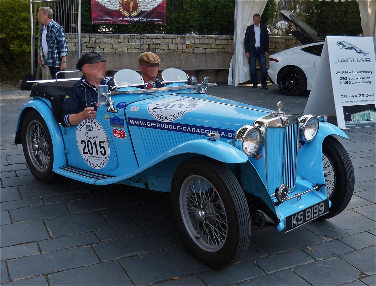 .  MG kommt am Gelände der Classic Days in Mondorf an.  30.08.2014