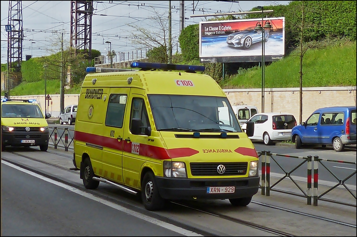.  VW LT 35 TDI als Krankenwagen unterwegs.  06.04.2014