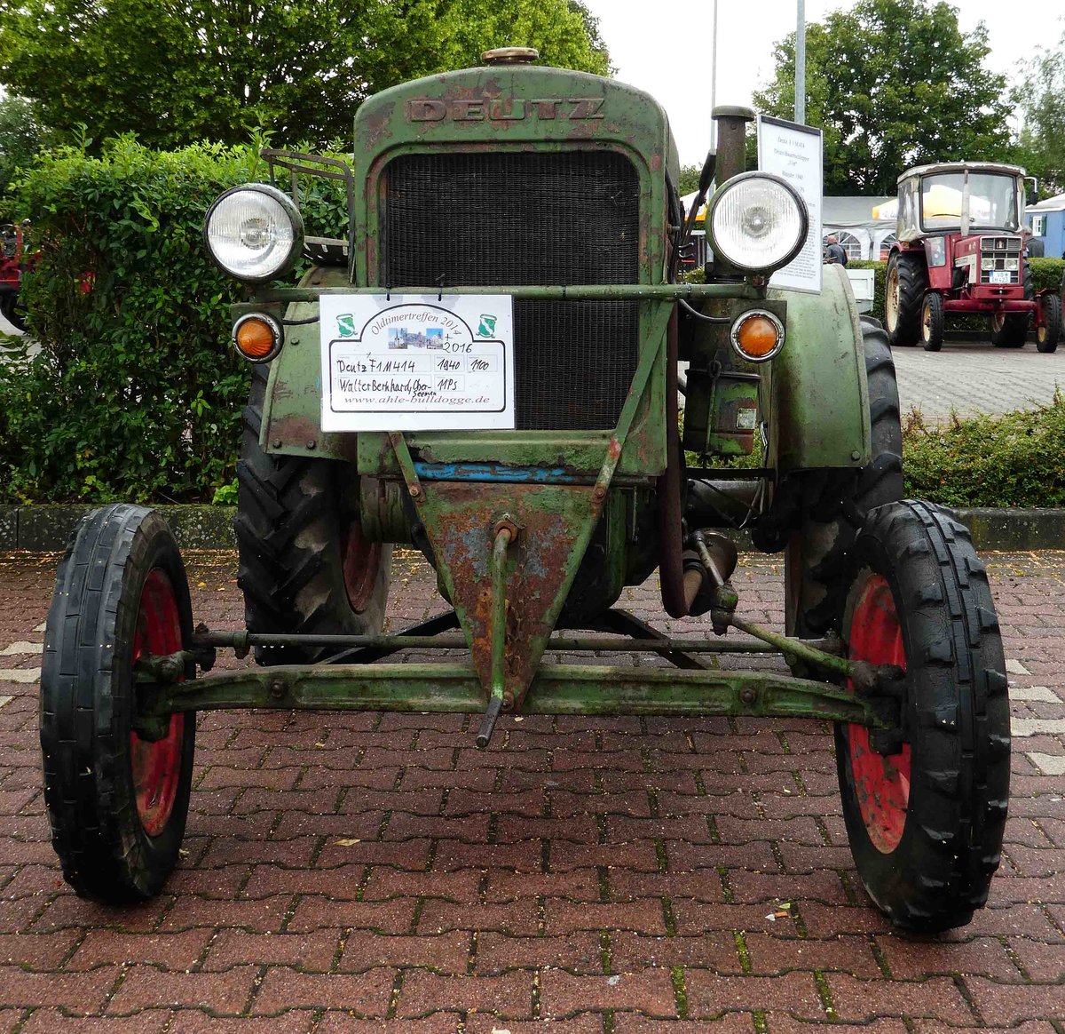 =11er Deutz wird bei der Oldtimerausstellung in Angersbach präsentiert, September 2016
