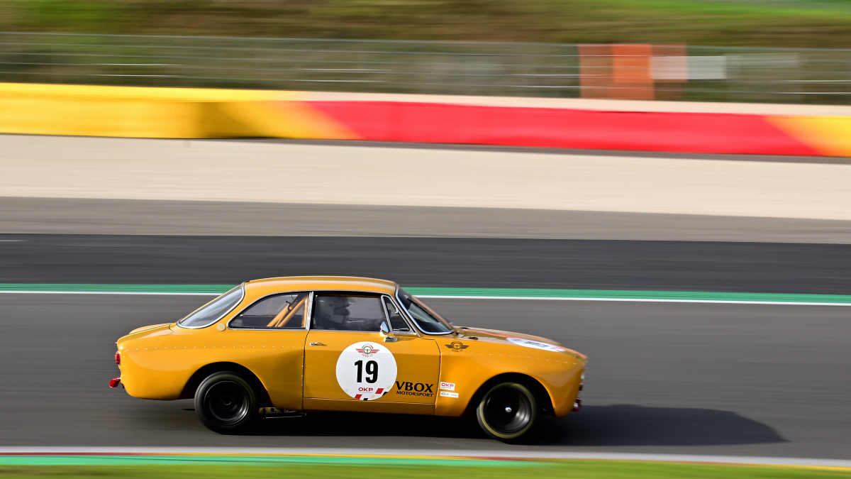 #19, Alfa Romeo GT Am, mitgezogen  beim Alfa Revival Cup 2026 ist eine italienische Rennserie f�r historische Alfa Romeo GT- und Tourenwagen (Baujahre 1947 bis 1981), Rahmenprogramm der Spa Six Hours Classic, am 27.09.2026