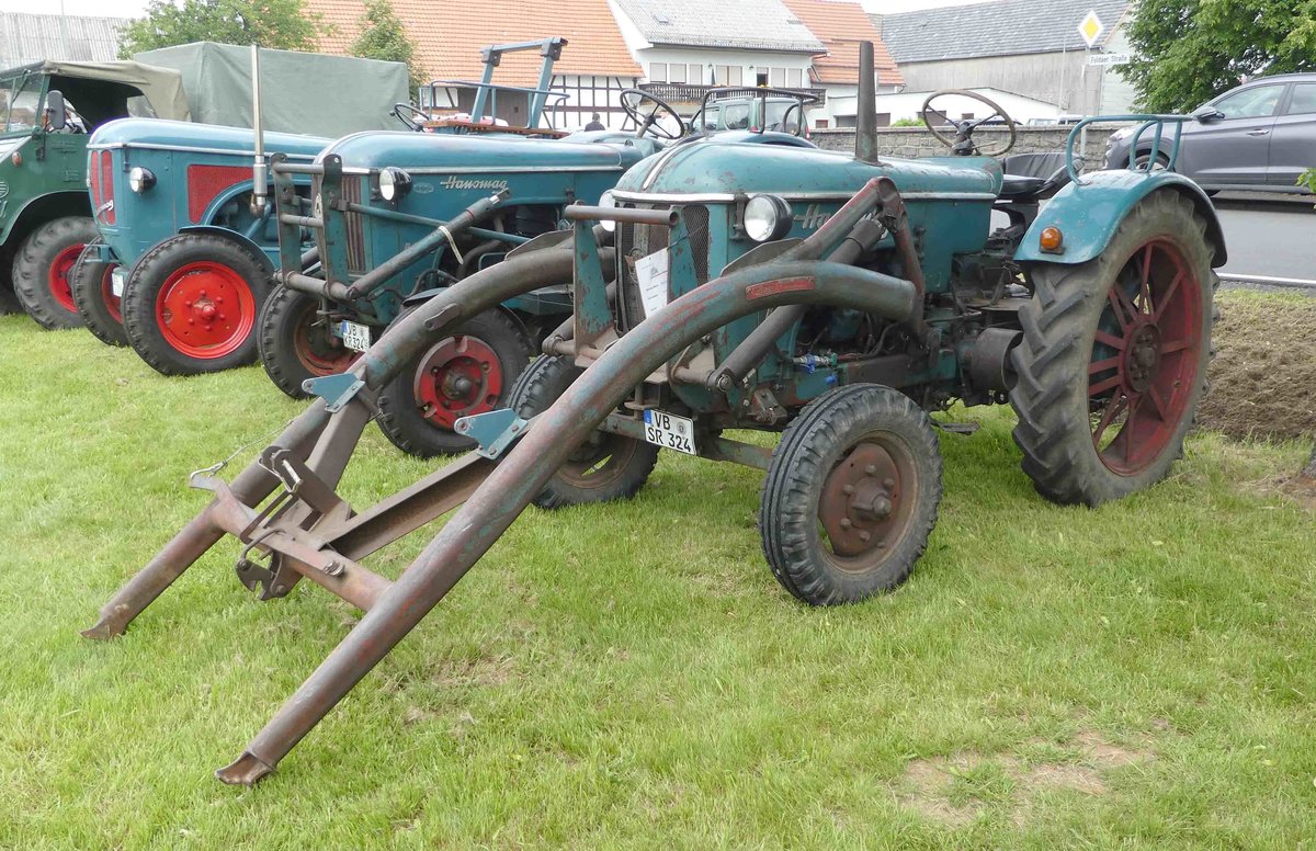 =2 x Hanomag 324 S, ausgestellt bei der Oldtimeraustellung vom Landmännerverein Bermuthshain im Juni 2019