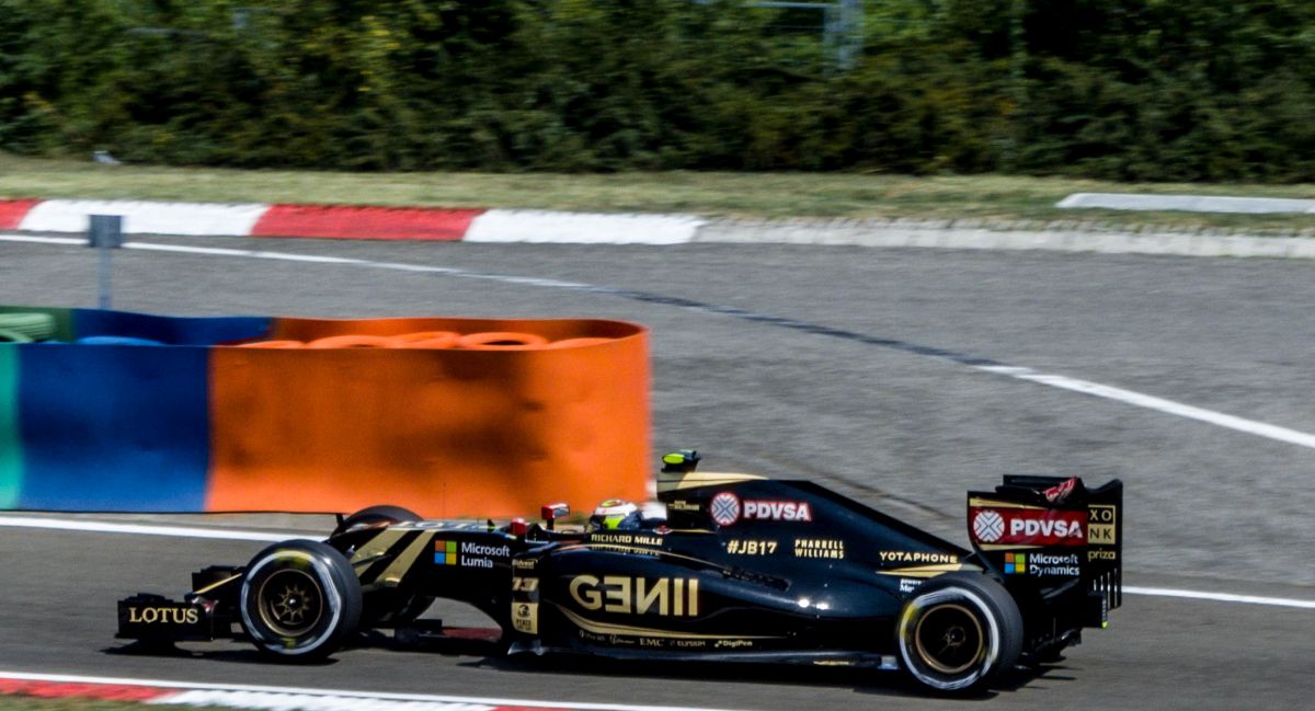 2015-er Lotus F-1 Rennwagen, 07.2015 Hungaroring.