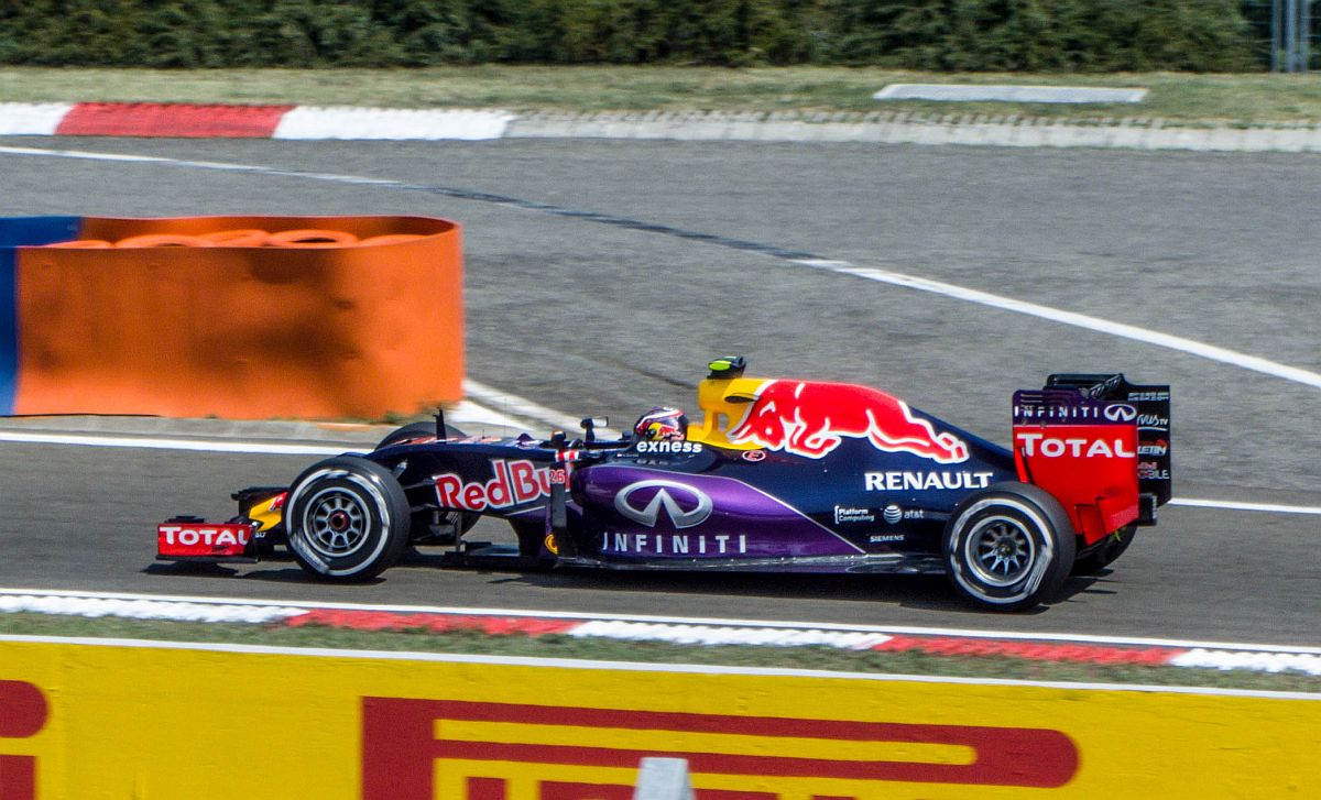 2015-er RedBull F-1 Rennwagen, 07.2015 Hungaroring.