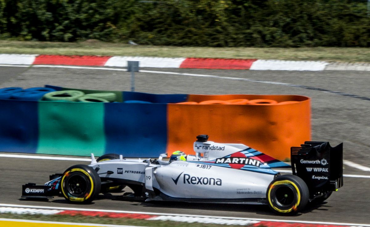 2015-er Williams F-1 Rennwagen, 07.2015 Hungaroring.