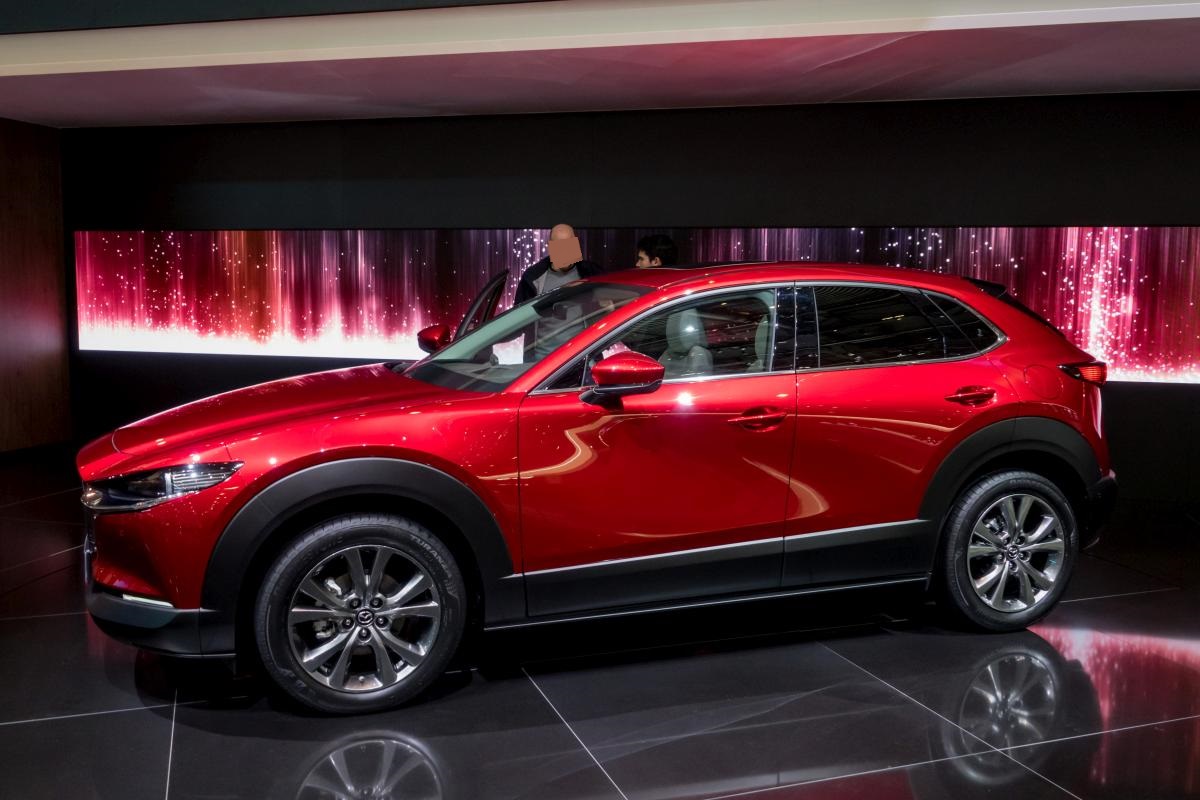 2019-er Mazda CX-30 in Soul Red. Foto: Autosalon Genf, 2019.
