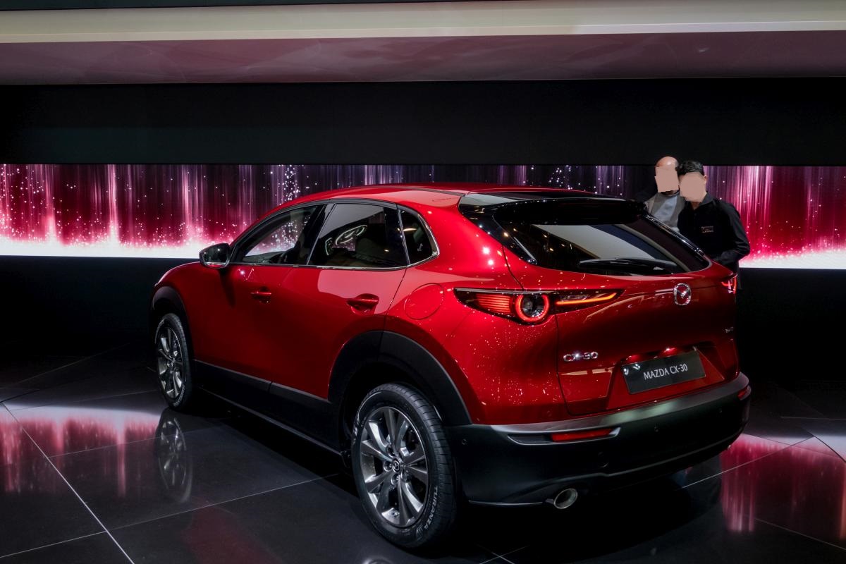 2019-er Mazda CX-30 in Soul Red. Foto: Autosalon Genf, 2019.