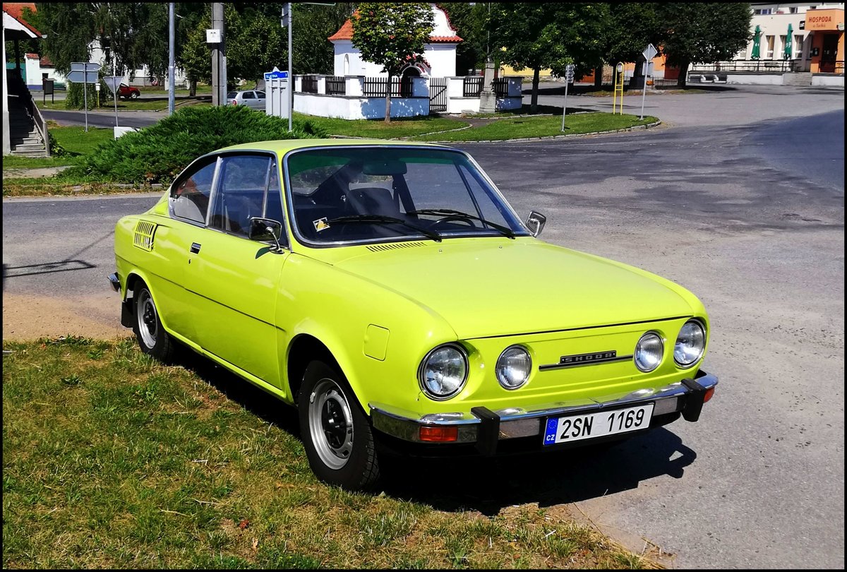 Škoda 110R Baujahre 1970. 55 HP, 145km/st. Kadov am 12. 8. 2020