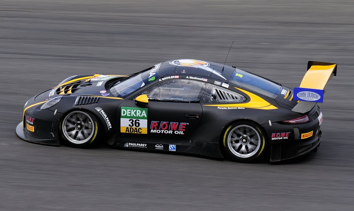 #36 Porsche 911 GT3 R, Klaus Bachler & Alex MacDowall vom Team Schütz Motorsport, Samstagsrennen auf dem Nürburgring, ADAC GT Masters 