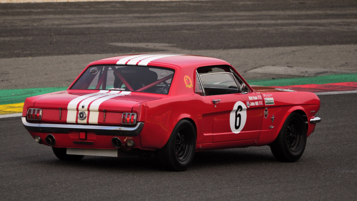 #6, FORD Mustang (1965), Fahrer: FENN Rob (GBR) & HILL Jake (GBR), Spa six Hours Classic / MASTERS GENTLEMEN DRIVERS & MASTERS PRE-66 TOURING CARS, am 30.09.2023