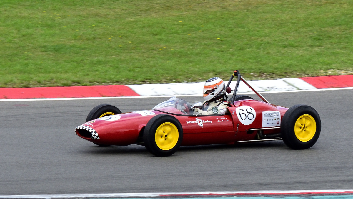 #68, Weibel, Bruno (CHE)im Lotus 22 (1962), Rennen 2: FIA-Lurani Trophy für Formel Junior Fahrzeuge, am Samstag 10.8.19 beim 47. AvD - Oldtimer Grand Prix 2019 / Nürburgring