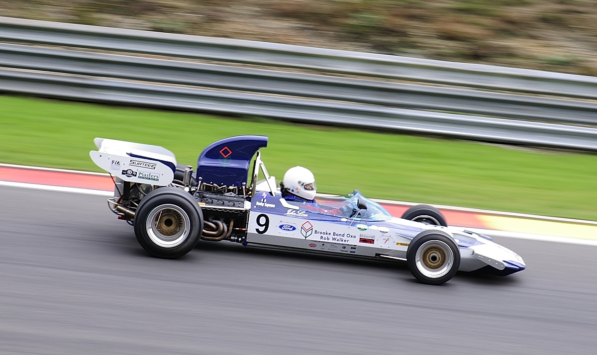 9 SURTEES TS9, Formel1 Wagen von 1971 mit 3000ccm, Fahrer: LYONS Judy (GB).
Aufnahme am 19.9.2015 FIA Masters Historic Formula One Championship, SPA SIX HOURS 