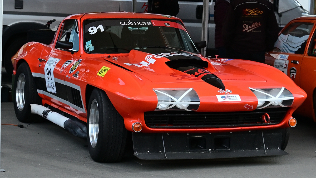 #91, Chevrolet Corvette C2, der Colmore YTCC (Niederl�ndische Youngtimer Serie) im Fahrerlager, des  Circuit de Spa-Francorchamps, Rahmenprogramm der Spa 6h Classic 2026. Aufnahme am 27.9.2026