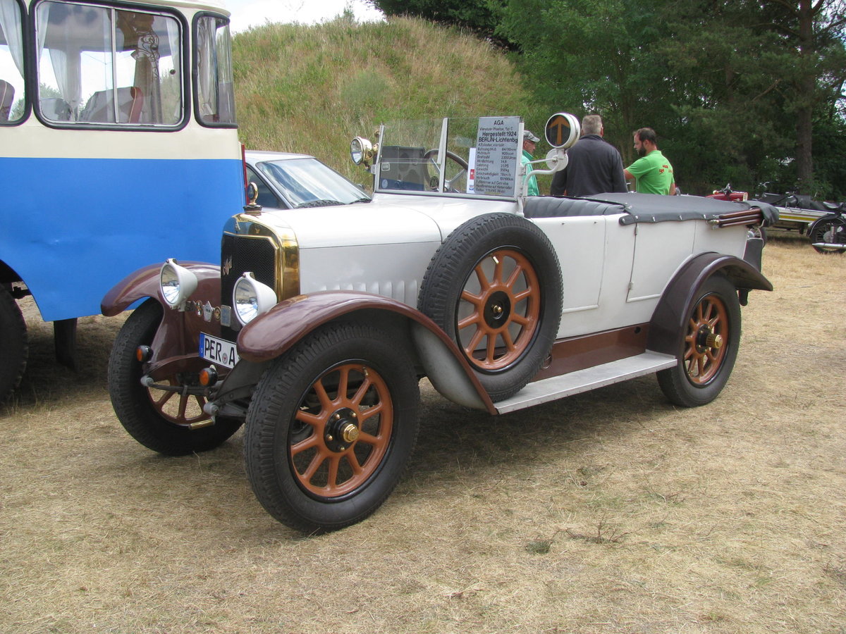 AGA Phaeton, Typ C Cabriolet aus dem Gegend Perleberg, Baujahr 1924. Oldtimer-Event  Perleberg [14.07.2018]