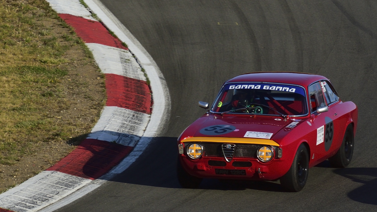 Alfa Romeo Giulia Sprint GTA, ccm 1599, Bj.1965, im Rennen 7 - AvD-Tourenwagen- und GT Trophäe, 46. AvD-Oldtimer-Grand-Prix am 11.Aug.2018