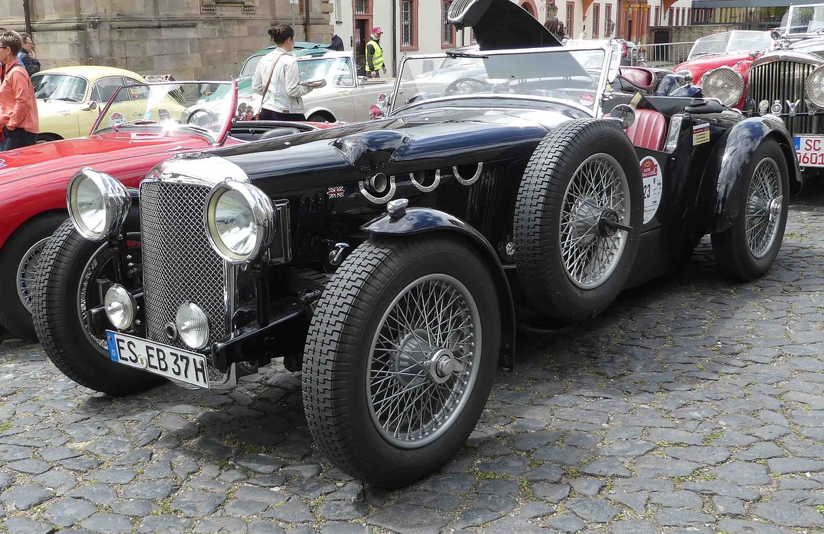 =Alvis speed 25 special, Bj. 1938, 4300 ccm, 150 PS, gesehen in Fulda anl. der SACHS-FRANKEN-CLASSIC im Juni 2019