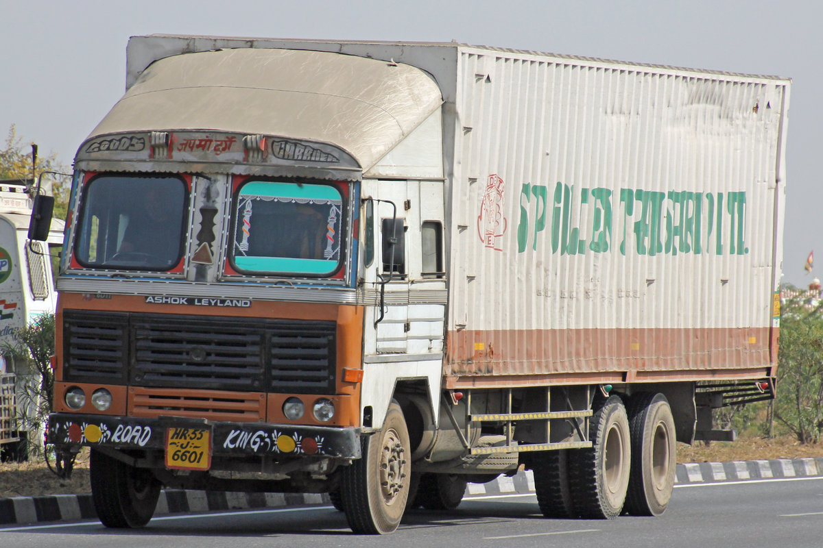 Ashok Leyland, 17.Februar 2017, Jaipur Kishangarh Expressway, Rajasthan, Indien.