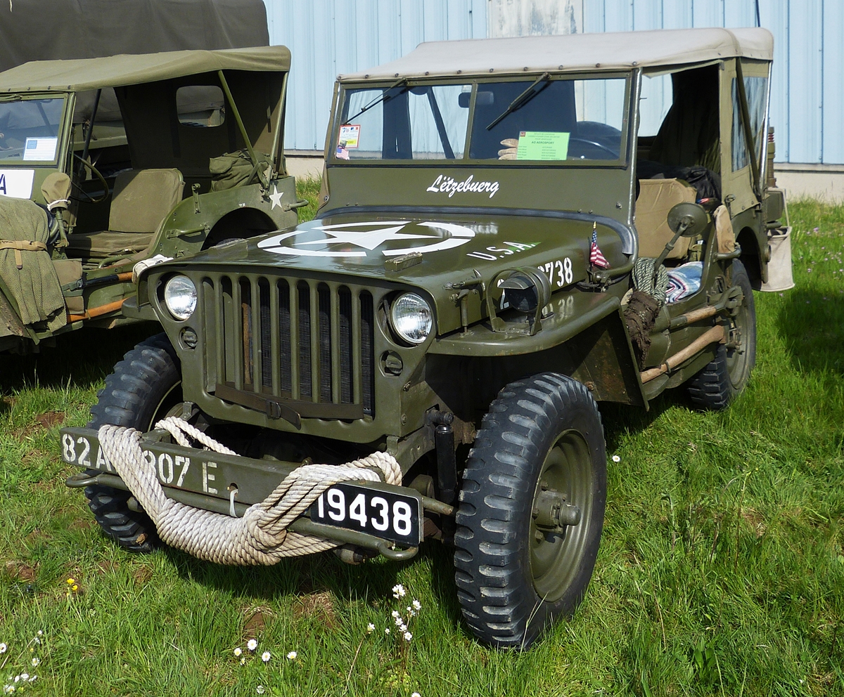 Auch dieser Willy's Jeep war am 02.05.2015 in Luxemburg zusehen.