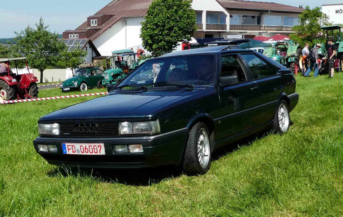 =Audi Coupe, gesehen bei der Oldtimerausstellung in Thalau im Mai 2017