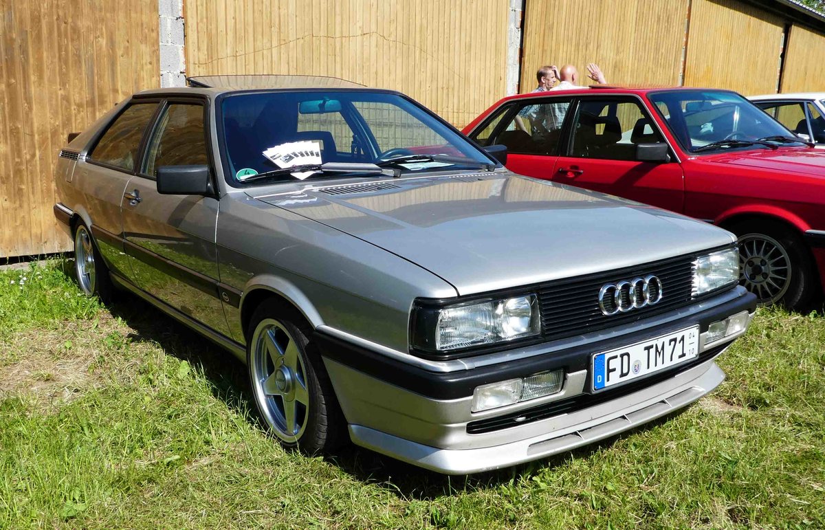=Audi Coupe GT, Bj. 1986, gesehen bei der Oldtimerausstellung in Thalau im Mai 2017