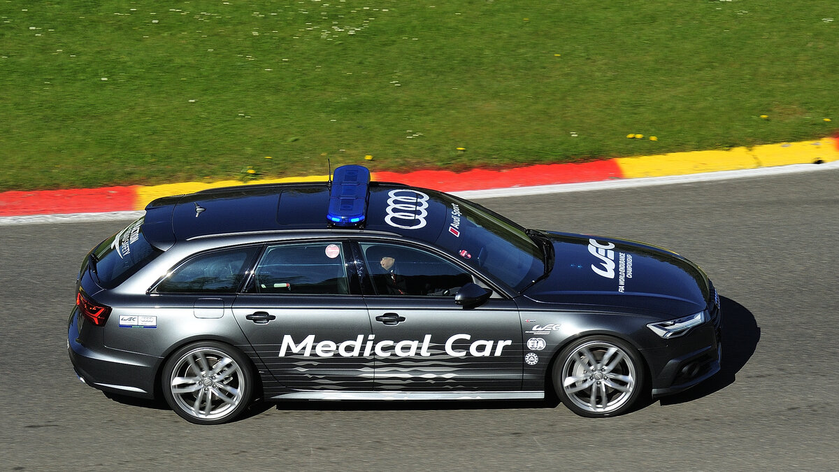 Audi RS 6 Quattro Medical Car, im Einsatz beim 6 Stunden der WEC,Rennen am 6.5.2017 in Spa Francorchamp