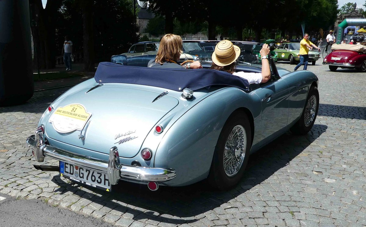 =Austin Healey 3000 MK II Convertible, 132 PS, Bj. 1963, gesehen anl. der ADAC Deutschland Klassik 2017 in Fulda, Juli 2017
