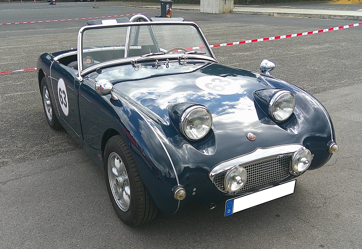 Austin Healey Sprite MK1 im  Renntrimm . 10. BCMM ( B ritish C ar M otorcycle M eeting) am 19.07.2026 an Mo´s Bikertreff in Krefeld.