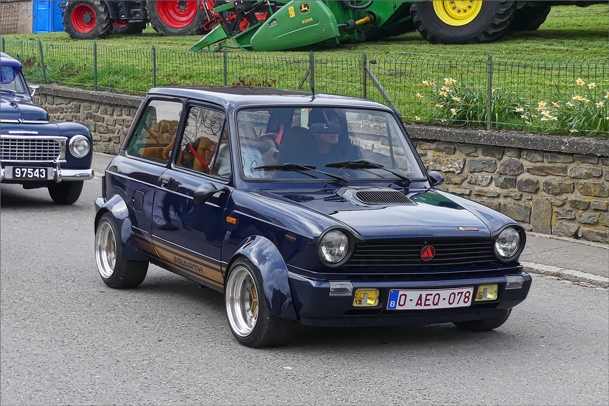  Autobianchi A 112, als Teilnehmer beim Umzug zum „Baurefest  in Brachtenbach.  14.04.2019