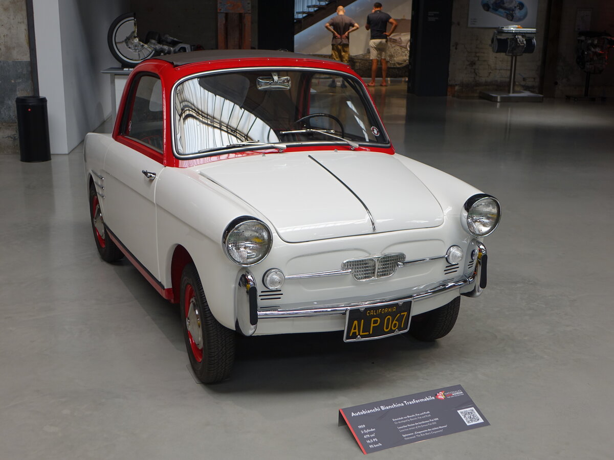 Autobianchi Bianchina Trasformabile, Baujahr 1959, 2 Zylinder, 479 Cm, 16.5 PS, Nationales Automuseum The Loh Collection (27.06.2026) 