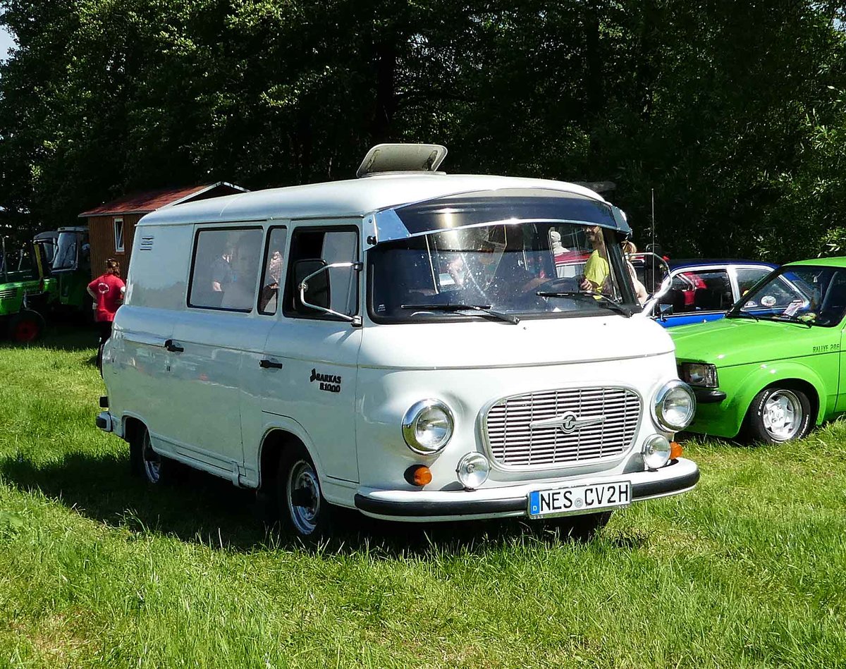 =Barkas B 1000, gesehen bei der Oldtimerausstellung in Thalau im Mai 2017