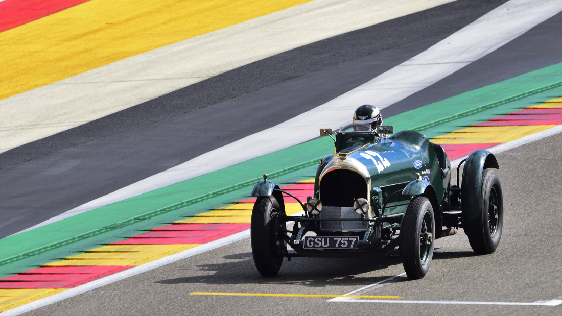 Bentley 3-4½ Liter, Pre War Sports Cars Rennen, Spa Six Houers am 1.10.2022.