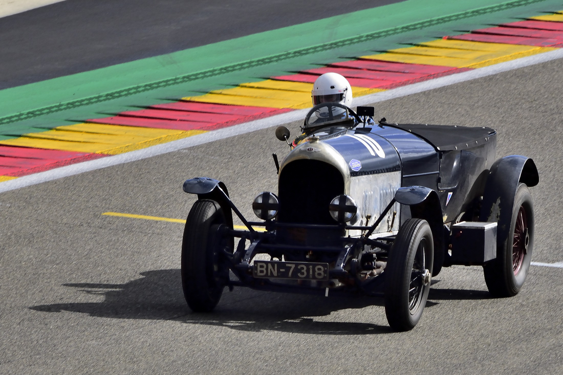 Bentley 3 Liter, beim Pre War Sports Cars Rennen, Spa Six Houers am 1.10.2022.