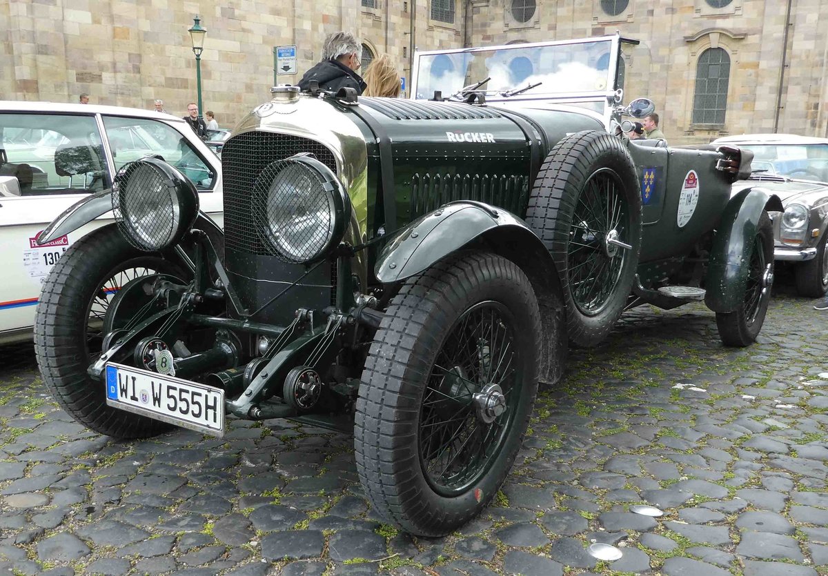 =Bentley Typ 4.5 Open Tourer, Bj. 1928, 4398 ccm, 150 PS, steht in Fulda anl. der SACHS-FRANKEN-CLASSIC im Juni 2019