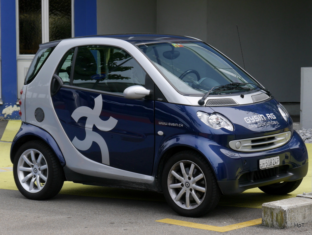 Blau - Silberner Werbesmart in Horgen am 26.07.2015