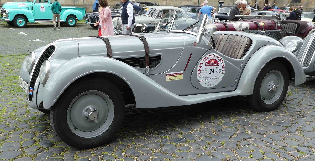 =BMW 328 Roadster, Bj. 1938, 1957 ccm, 80 PS, gesehen in Fulda anl. der SACHS-FRANKEN-CLASSIC im Juni 2019